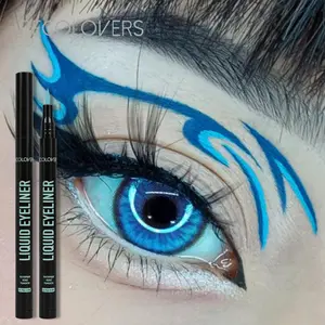 Sweatproof Colorful Eyeliner Pens,Fast Drying,Easy Coloring,Liquid Eyeliner Pencil,Waterproof Liquid Eyeliner,Ideal for Daily and Party Makeup,Graphic Eyeliner