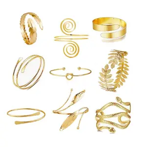 Arm Band Arm Cuff Upper Arm Band Minimalist  Boho Tribal Spiral Bangle Ethnic Rustic Bohemian Hippie Body jewellery Psy Adjustable