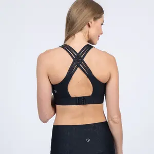 Running Nursing & Pumping Sports Bra (Metallic Snake Noir)