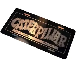 Caterpillar Car Exterior Number Plate, Automotive & Motorcycle Accessory
