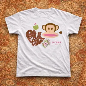 Y2K cute Julius Paul Frank graphic tee white unisex