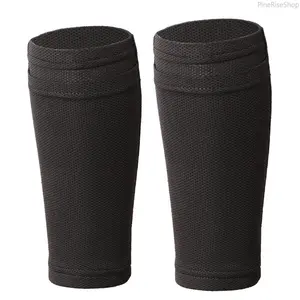 Professional Football Shin Guards - Fixed Sock Sleeve Design, Breathable Mesh, Sweat-Wicking Sleeveless Insert Leg Protector for Outdoor Training