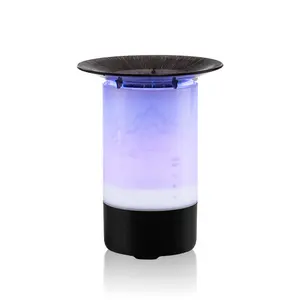 Mini Wood Grain LED Lighting Car Mist Humidifier - 6x13cm Scented Automatic Aroma Diffuser with Surge Fog Function, Car Charger Compatible, for Bedroom, Office, Travel Use