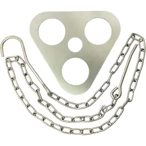 Generic Camping Tripod for Ccooking,A Set Campfire Tripod,Made of Stainless Steel,Will Be Essential Camp Gear When You Cook or Grill Outdoors(Silver)