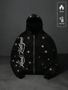 Unisex Hooded Silver Color Fabric Fitted Jacket, Fashion Trendy Streetwear, High-Quality Comfortable Clothing, Must-Have for Wardrobe