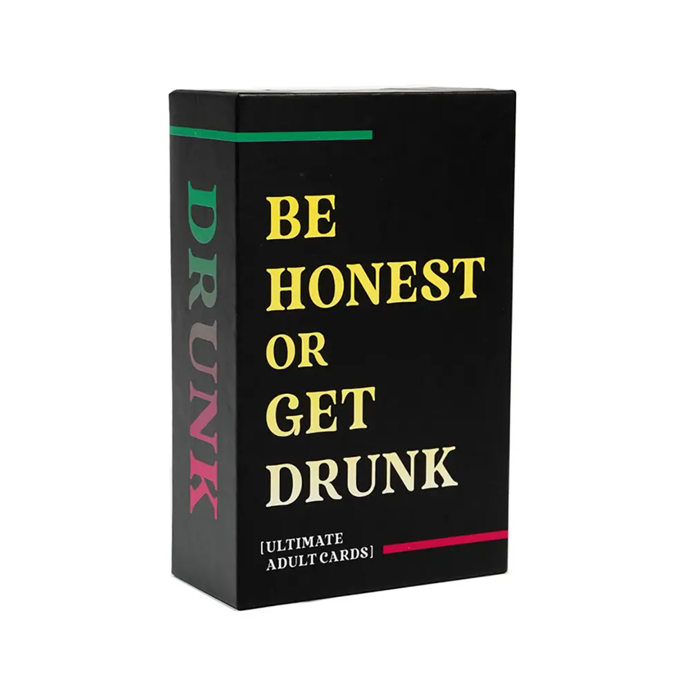 Party Game Drinking Game Cards Be Honest or Get Drunk Party Game Cards Adult Cards Drinking Game for Parties Ages 18+