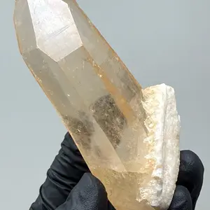 Rare ISIS Tangerine Lemurian Quartz Natural Wand Specimen