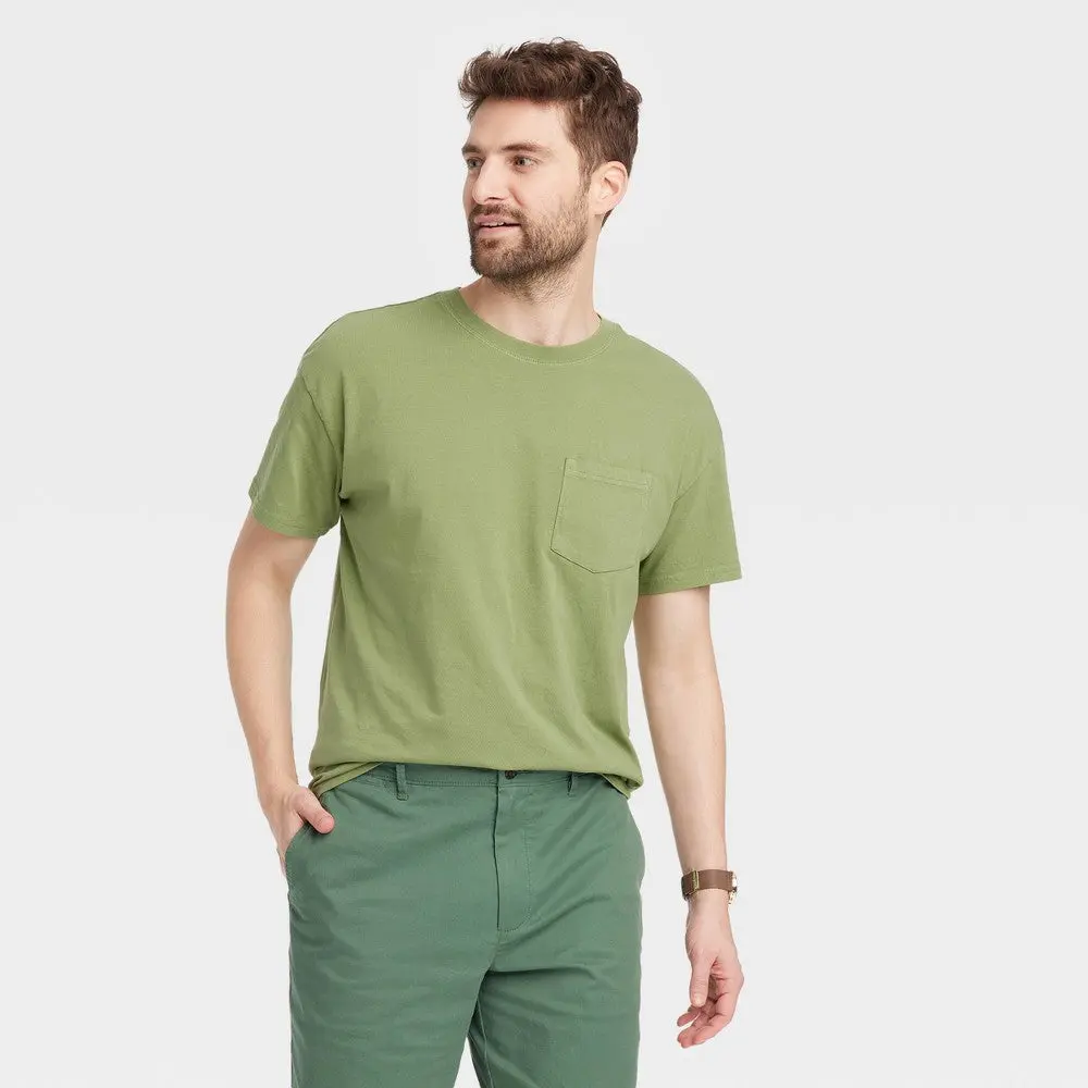Men's Heavyweight T-Shirt Goodfellow & Co -Green S