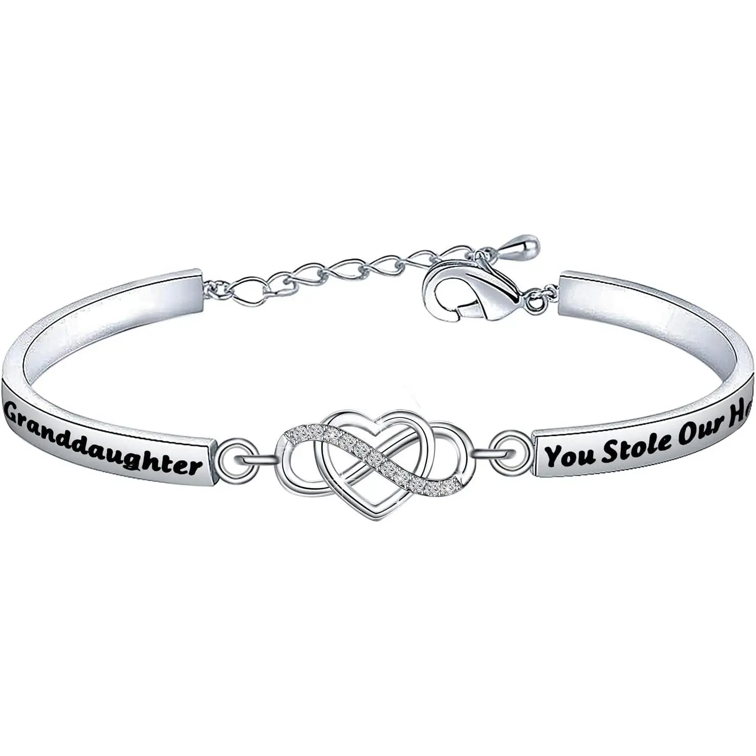 Family  Granddaughter Bracelet Granddaughter You Stole Our Heart from The Very Start  for Granddaughter