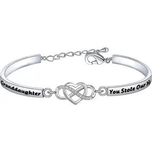 Family  Granddaughter Bracelet Granddaughter You Stole Our Heart from The Very Start  for Granddaughter