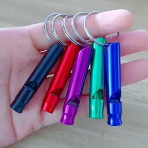 3pcs Loud Durable Safety Whistles with Keychains Outdoor Emergency Signaling Devices for Hiking Camping Hunting Dog Training