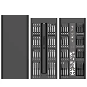 66 in 1 Mini Electric Screwdriver Set - Ultra-Portable Cordless Design with High-Precision Bits, Long-Lasting Rechargeable Battery, and Bright LED Light - Perfect for Repairing Mobile Phones, Laptops, Watches, and PS5