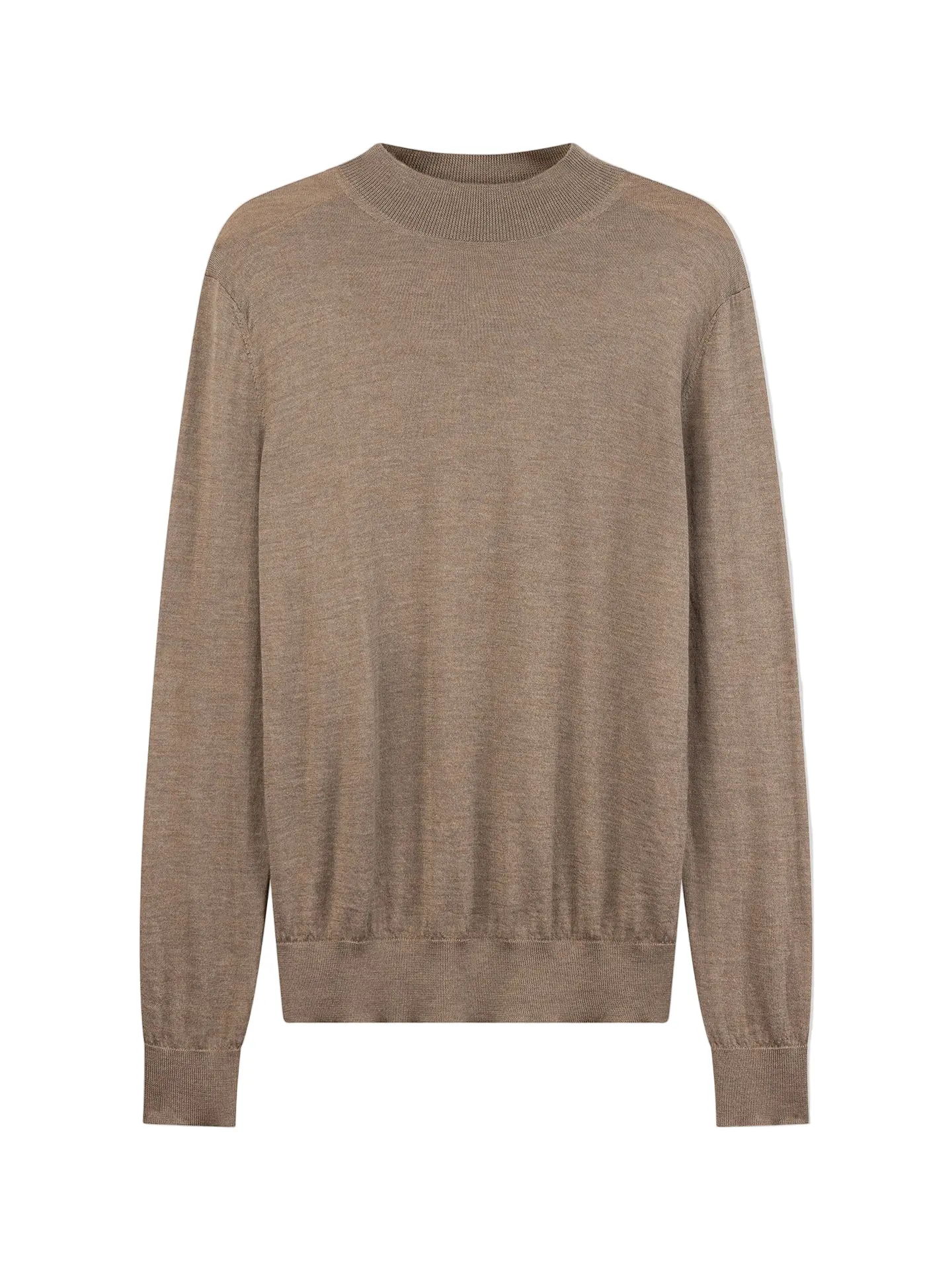 Cashmere-Silk Mock Neck Sweater