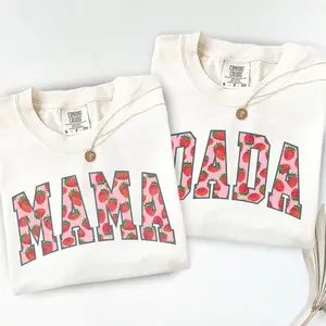 Berry Matching Family Shirt, Comfort Colors Strawberry Mama Dada Tee, Couple Matching Shirt, Gift for Mom Dad