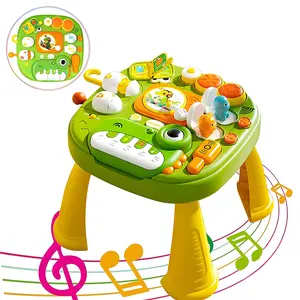 17 in 1 Baby Busy Board Table, Multi Activity Playset, Early Education Toy with Sound & Light Games, Fine Motor Training & Sensory Learn Activity Desk, Gifts for Kids