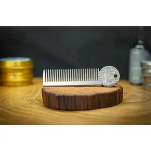 Mustache & Beard Comb | Platinum Edition Death Grip Pocket Comb Mustache & Beard Comb | Platinum Edition Death Grip Pocket Comb