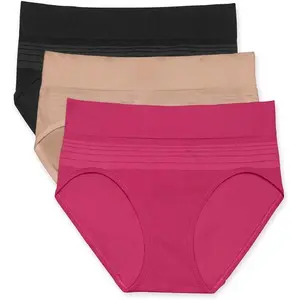 Warner's Women's Blissful Benefits Dig-Free Seamless Hipster 3-Pack Ru7323w