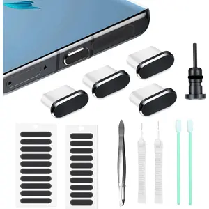 USB C Dust Plug Dust Cover for Phone USB Type C  Port Speaker Anti Dust Protection Cover Kit