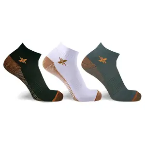 Extreme Fit Copper-Infused Ankle Socks (3-Pairs) – Breathable, Odor-Control & Everyday Comfort