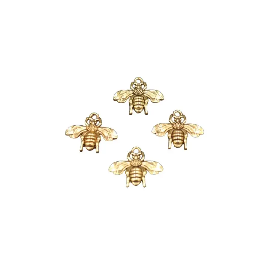 The Antique Gold Bee Charm