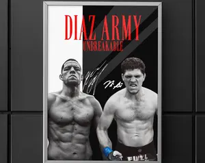 Diaz Army, Diaz Brothers, Poster, Nate Diaz, Nick Diaz, Stockton UFC, UFC Poster, Poster Ideas, Motivational Posters, Wall Decor, MMA Poster