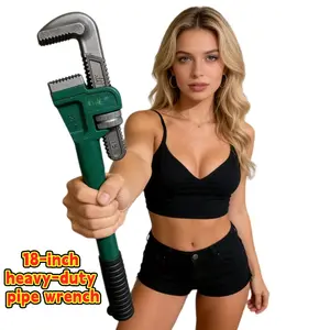 18 Inch Pipe Wrench, Multi-Functional Plumbing Tool, Adjustable Pipe Wrench for Home Use, Water Heating Repair Tool