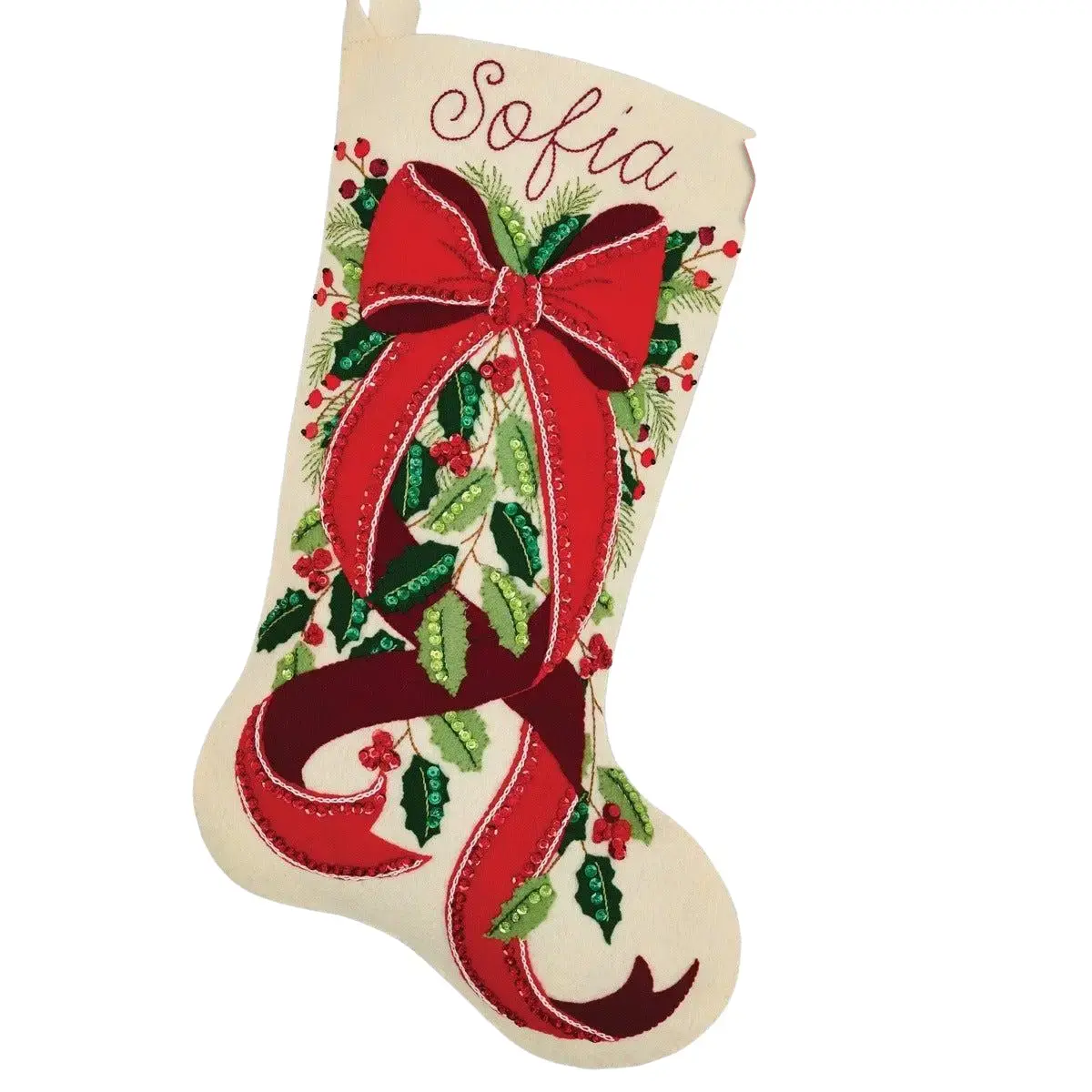 Bucilla® Evergreen Holiday Elegance Stocking – Seasonal Felt Kits 89827E