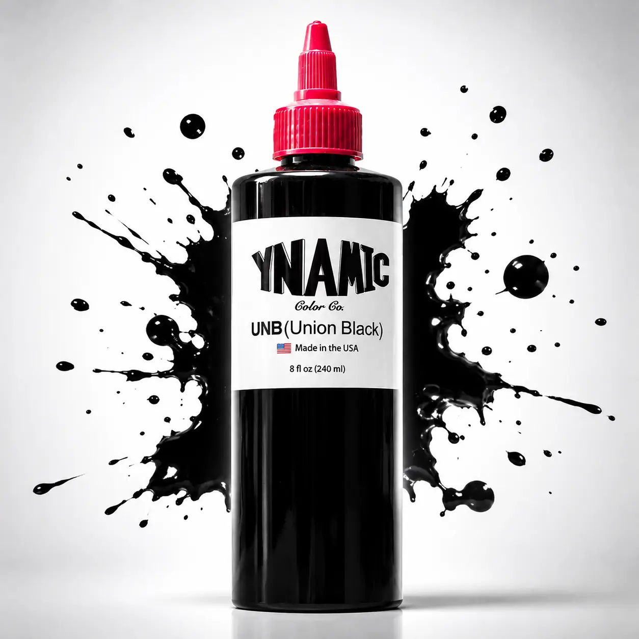 8 oz Black Tattoo Ink, Union Black Professional Tattoo Pigment with Smooth Flow, Deep Black Color for Lining, Shading, Filling & Body Art sohochic