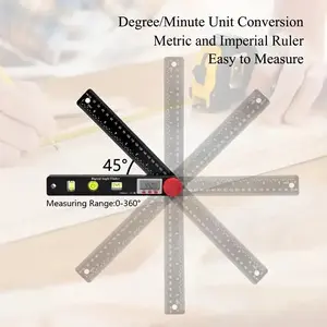 【XIDUODUO TOOL】4 in 1 Digital Angle Ruler Plastic Level Protractor protractor bending  machine