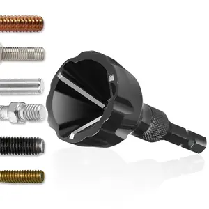 Deburring External Chamfer Tool, YG8 Carbide , Deburring Drill Bit, Remove Burr Tools with Quick Release Shank, Repair Tools for Damaged  Fits for 3/16"-1"(5mm-25mm)Quesear