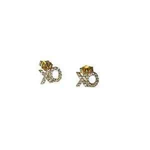 E061 Large Double XO Earring