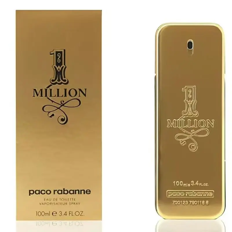 1 Million Men's Cologne Long Lasting Luxury Gold Bar Bottle Party Scent Gift for Him 3.4 oz
