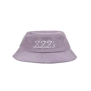 ZZZ's Corduroy Bucket Hat - Purple
