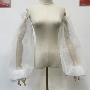 Off-the-shoulder Detachable Sleeves, Bridal Removable Sleeves, Tulle Sleeves, Bridal Separates, Wedding Dress/prom Dress Sleeves, Custom Size/Color Comfort Elegant