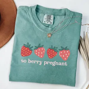Comfort Colors® So Berry Pregnant T-shirt, Pregnancy Announcement Tee, Baby Reveal Shirt, Expecting Mom Sweatshirt, Mother's Day Gift