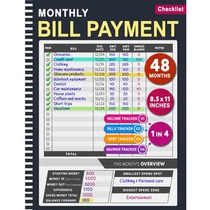 Bill Payment Planner And Organizer: Bill  | Monthly Bill Payment  and Organizer | Bill Planner | 120 Pages and 8.5 x 11 Inches 2 | ... | Bill organizer | Bill paying organizer - Paperback