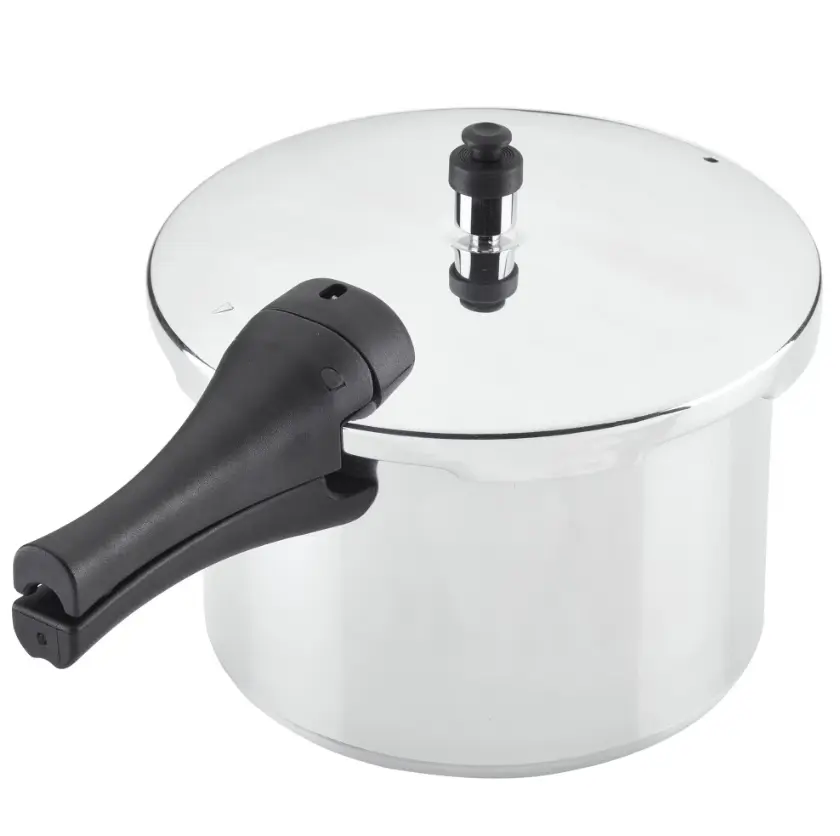 Farberware 6-Qt Aluminum Stovetop Pressure Cooker - Induction Compatible, Metal Utensil Safe, Silver Kitchen Cookware