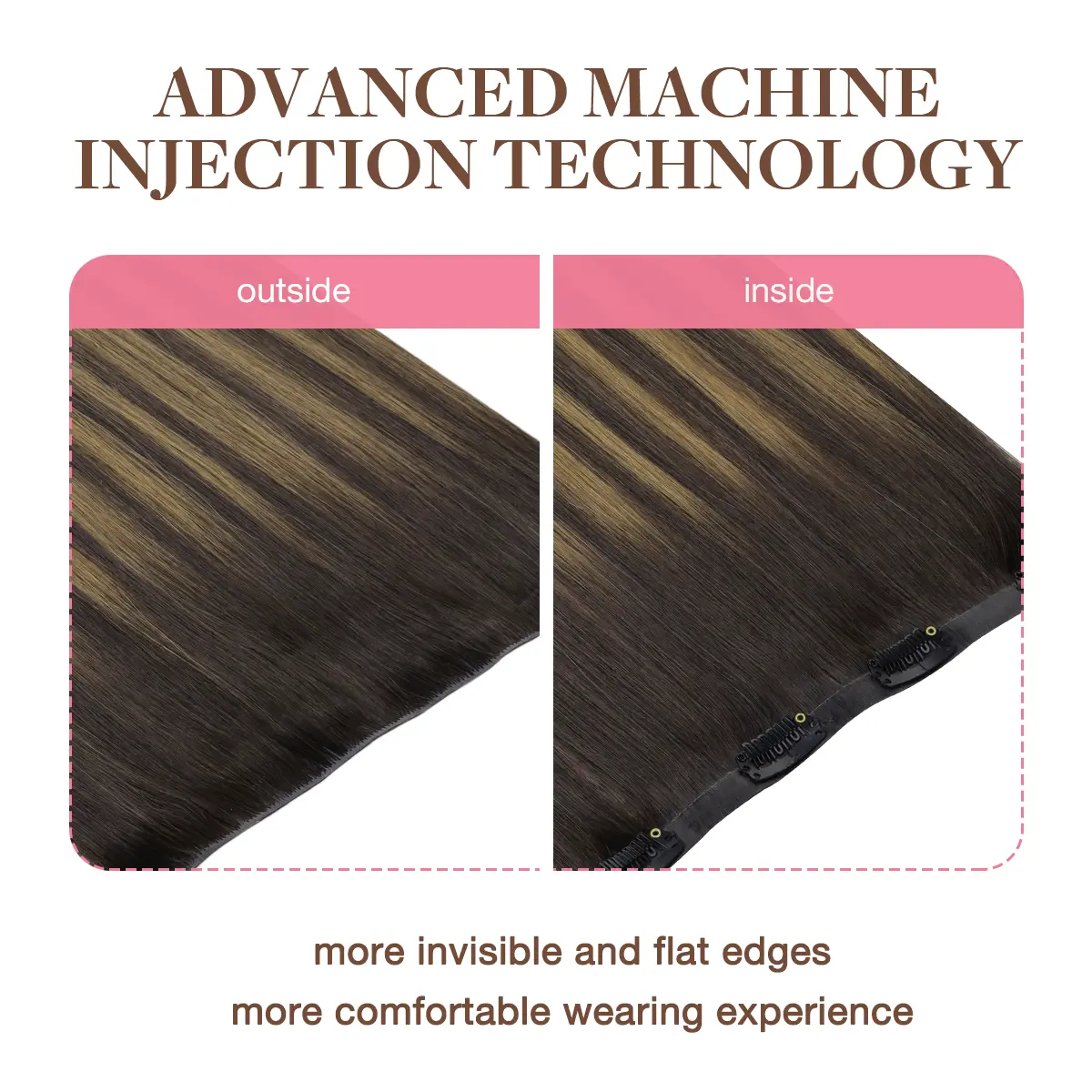 GOOGOO Invisi Edge Injected Seamless Clip in Human Hair Extensions Invisible Natural Straight#Greenish#TikTokShopSpringGlowUp GOOGOO Invisi Edge Injected Seamless Clip in Human Hair Extensions Invisible Natural Straight#Greenish#TikTokShopSpringGlowUp