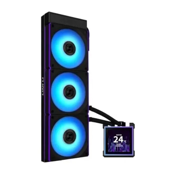 Lian-Li HS2LCDS36CB Hydro Shift II LCD-S 360 CL CPU Cooler - 360 mm AIO 3 x 120 mm RGB Black Fans