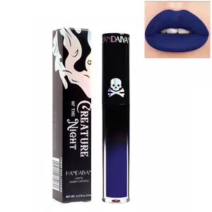 Lip Gloss Gothic Style Lipstick Matte Color Lip Glaze for Daily Halloween Festival Lip Makeup Gift Cosmetic Gift Cosmetic