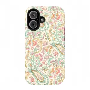 Paisley Cashew Pattern Phone Case, Suitable for iPhone 17 ProMax, 16 Pro, 15, 14, 13, 12, Double-Layer Protective Case, Smartphone Case