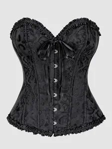 Women's Waist Training Corset, Sexy Tight-Fitting Bralette, Vintage Style Denim & Western Accessory, Perfect for Country Wear