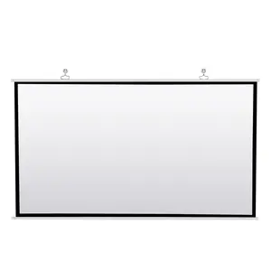 Portable Projector Screen for Home Theater Outdoor HD White Foldable Anti-Crease (84Inch)