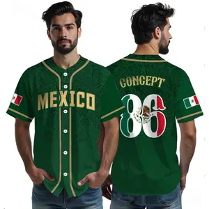Personalized Mexico Baseball Jersey – Custom Name & Number Mexico Flag Jersey, Stylish Mexican Team Uniform for Men, Women, Youth and Kids, Perfect for Game Day,Sports Events # TikTokMadeMeBuyIt # MexicoJersey # Baseball Jersey # CustomJersey # FamilyMatc