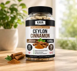 True Ceylon Cinnamon Capsules 1200mg Heart Health & Blood Sugar Support