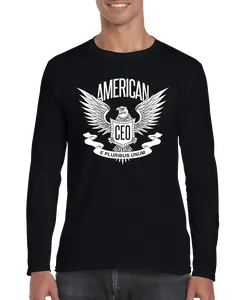 American CEO Patriotic Eagle Men's Long Sleeve Shirt