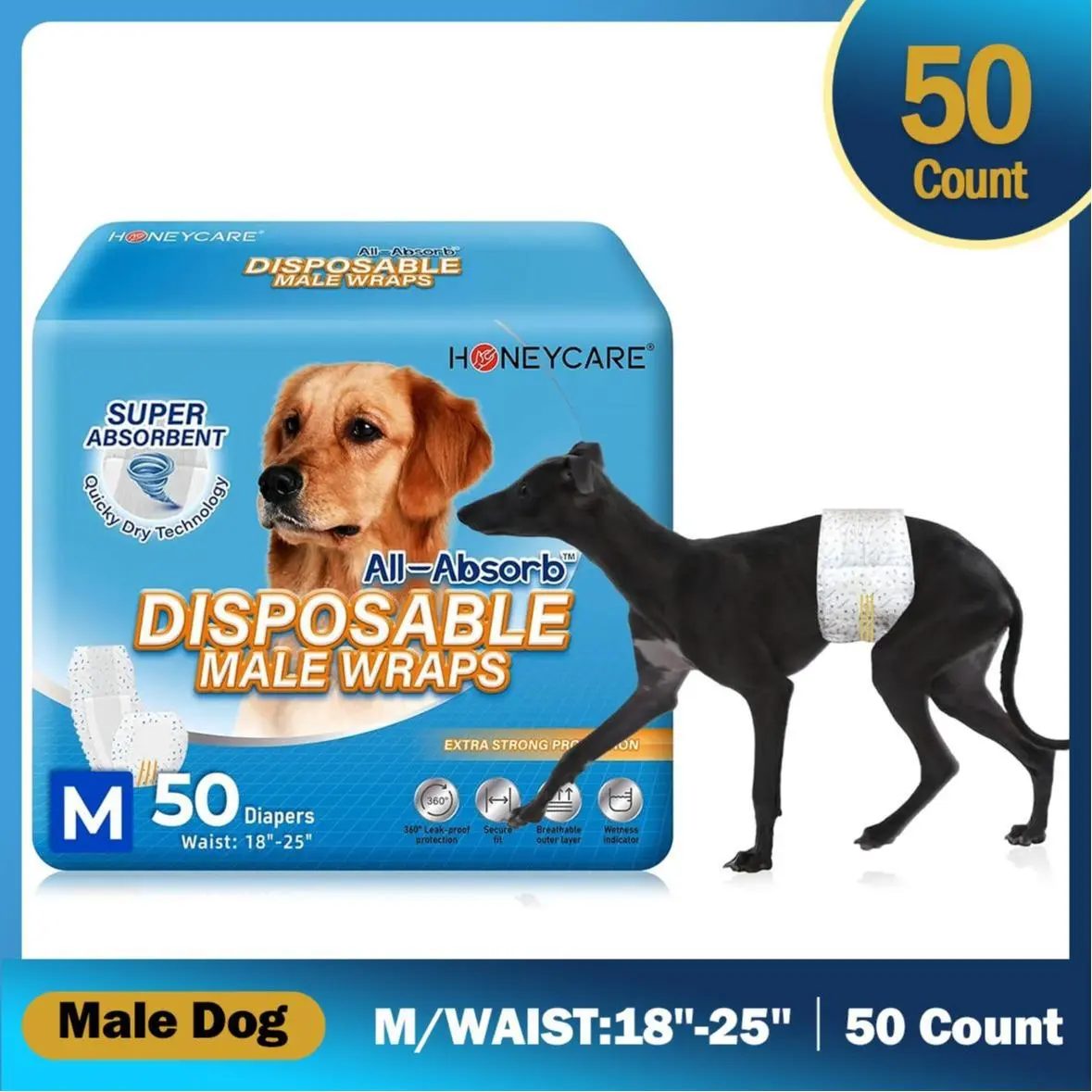 Male-M(18''-25'')-50 pcs