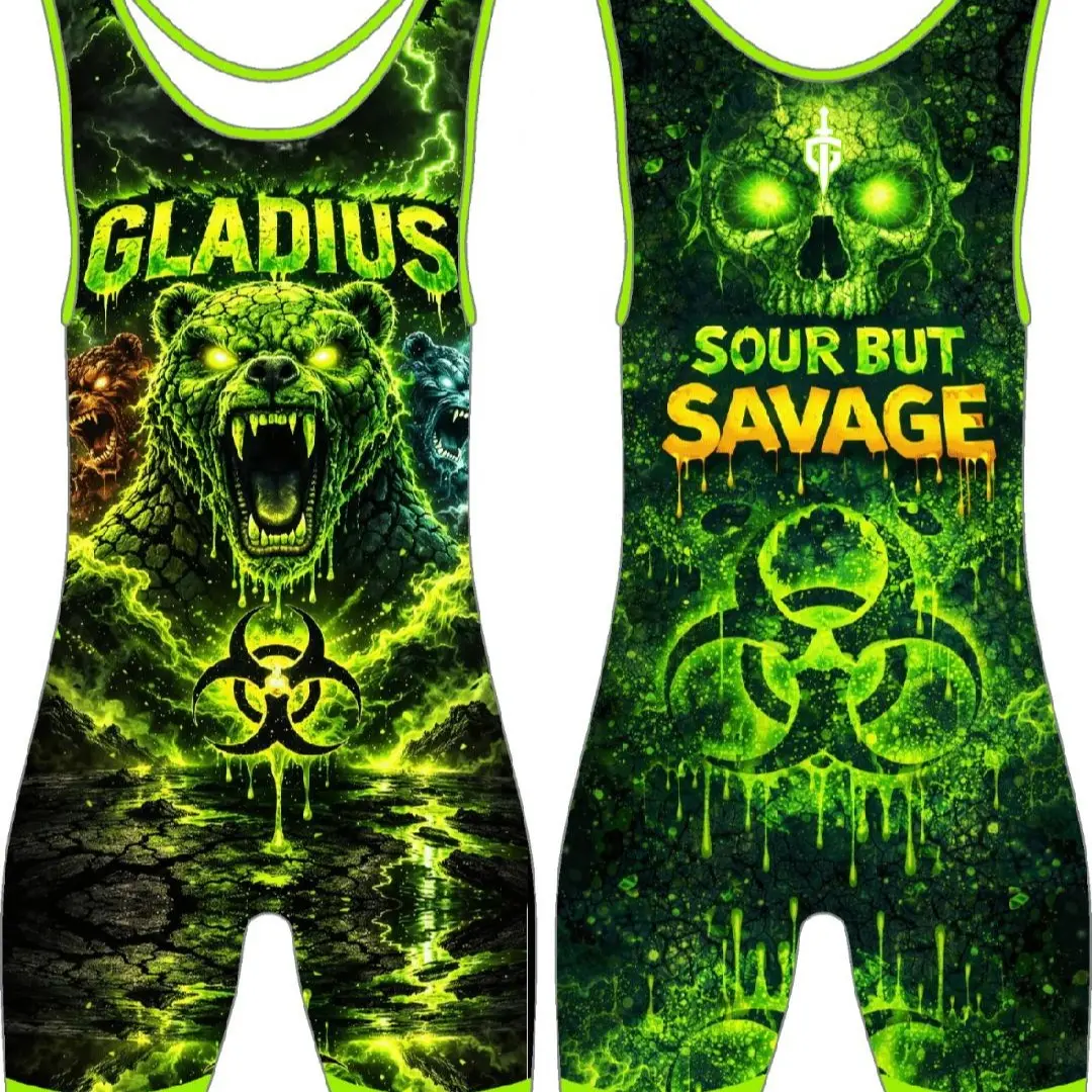 'Gladius CombatWear Singlet "SOUR BUT SAVAGE" 4-Way Stretch, Sublimated