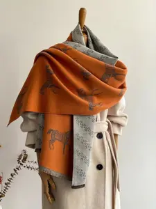 Women's Soft Thick Scarf Wrap Shawl, High-Quality Faux Wool Design, Versatile All-Season Accessory, Perfect Gift Choice