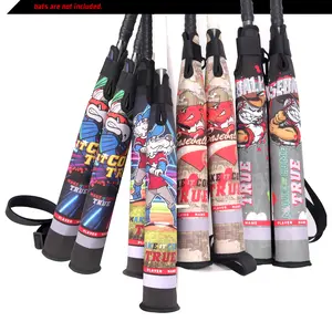 2 Pcs Baseball Bat Cover Sleeve Protects  Bat Grip with Adjustable Shoulder Strap,  Bat Warmer & Cover With Hook Softball Accessory Convenient Cricket Gear Storage Bag